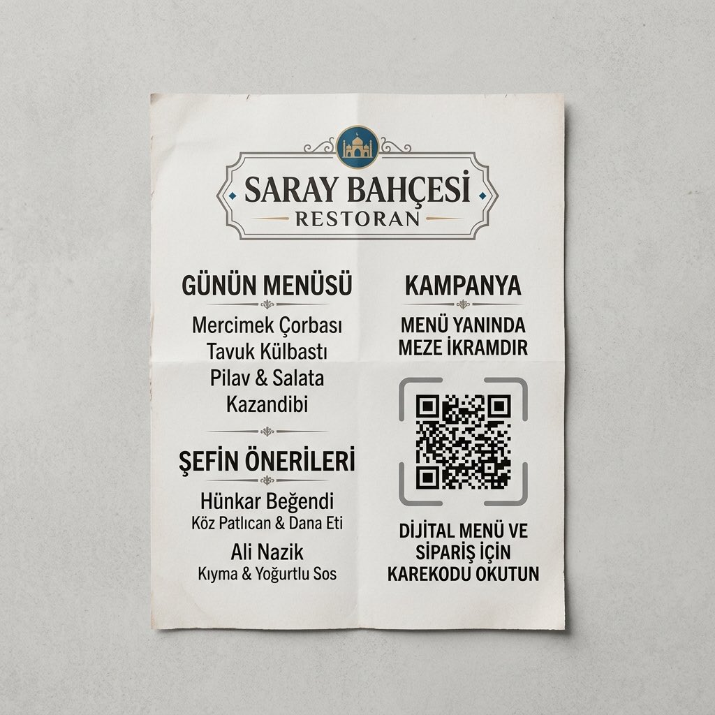 Amerikan Servis / Tepsi Kâğıdı