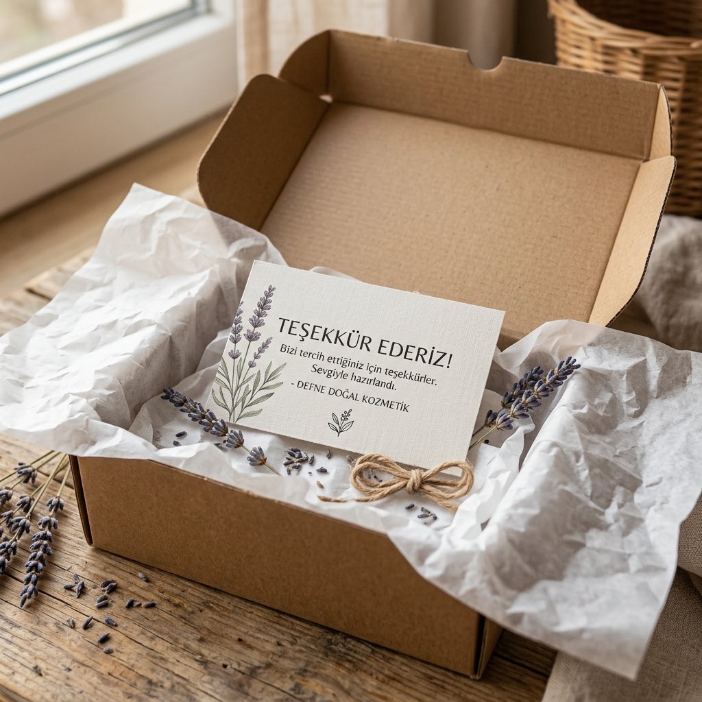 Teşekkür ve Paket İçi Not Kartı